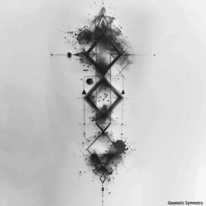 minimalist-polygon-tattoo – tattoo design ideas free ai generated – soft-curve – for-inner-arm – Gallery: geometric-inkby-ai