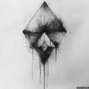 minimalist-polygon-tattoo – tattoo design ideas free ai generated – soft-touch – for-side-torso – Gallery: geometric-inkby-ai
