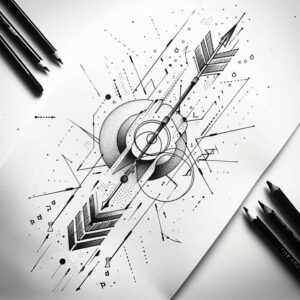 minimalist-tattoo – tattoo design ideas free ai generated – micro-symbol – for-abdomen – Gallery: geometric-inkby-ai
