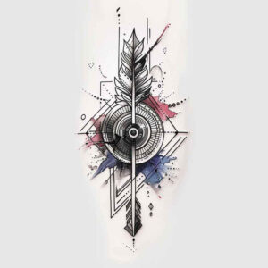 minimalist-tattoo – tattoo design ideas free ai generated – no-background – for-side – Gallery: geometric-inkby-ai