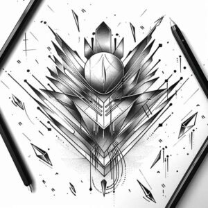 modern-geometric-tattoo – tattoo design ideas free ai generated – compact – for-wrist-side – Gallery: geometric-inkby-ai