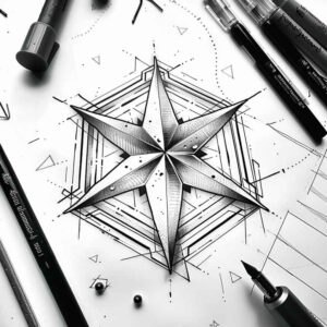 overlapping-shape-tattoo – tattoo design ideas free ai generated – micro-line – for-inner-arm – Gallery: geometric-inkby-ai