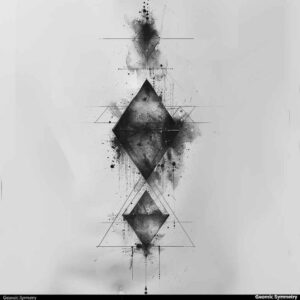 overlapping-shape-tattoo – tattoo design ideas free ai generated – mini-geometry – for-ankle – Gallery: geometric-inkby-ai