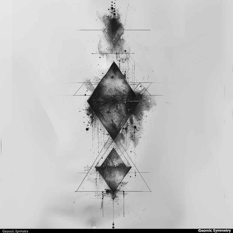 overlapping-shape-tattoo – tattoo design ideas free ai generated – mini-geometry – for-ankle – Gallery: geometric-inkby-ai
