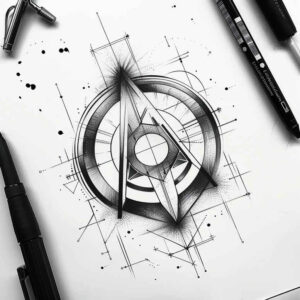 polygonal-tattoo – tattoo design ideas free ai generated – airy – for-forearm – Gallery: geometric-inkby-ai