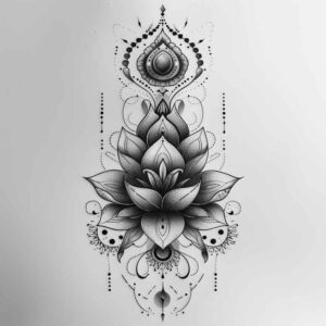 polygonal-tattoo – tattoo design ideas free ai generated – clean-shape – for-lower-chest – Gallery: geometric-inkby-ai