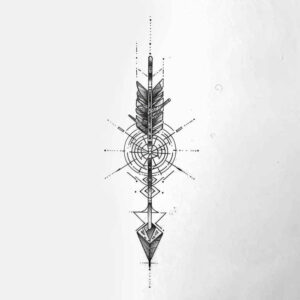 precise-lines-tattoo – tattoo design ideas free ai generated – no-excess – for-collarbone – Gallery: geometric-inkby-ai