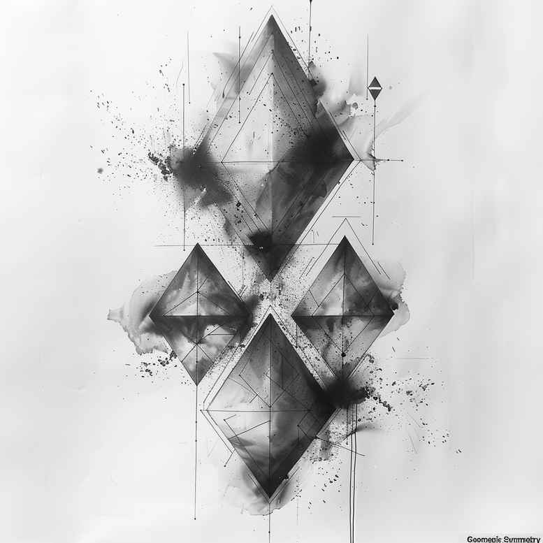 precise-lines-tattoo – tattoo design ideas free ai generated – open-space – for-ankle – Gallery: geometric-inkby-ai