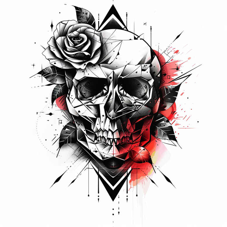 precise-lines-tattoo – tattoo design ideas free ai generated – simple-icon – for-neck – Gallery: geometric-inkby-ai
