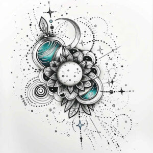 shading-geometric-tattoo – tattoo design ideas free ai generated – no-fill – for-chest – Gallery: geometric-inkby-ai