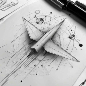 spatial-tattoo – tattoo design ideas free ai generated – fine-dot – for-sternum – Gallery: geometric-inkby-ai