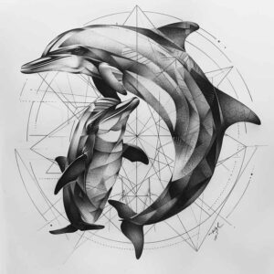 symmetrical-design-tattoo – tattoo design ideas free ai generated – empty-space – for-forearm – Gallery: geometric-inkby-ai