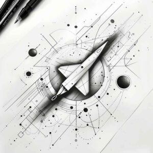 symmetrical-design-tattoo – tattoo design ideas free ai generated – no-shading – for-side – Gallery: geometric-inkby-ai