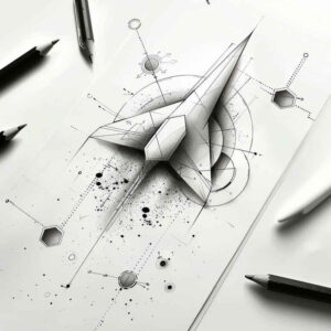 symmetrical-design-tattoo – tattoo design ideas free ai generated – single-color – for-full-back – Gallery: geometric-inkby-ai