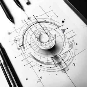 symmetrical-geometric-tattoo – tattoo design ideas free ai generated – nonintrusive – for-fingers – Gallery: geometric-inkby-ai
