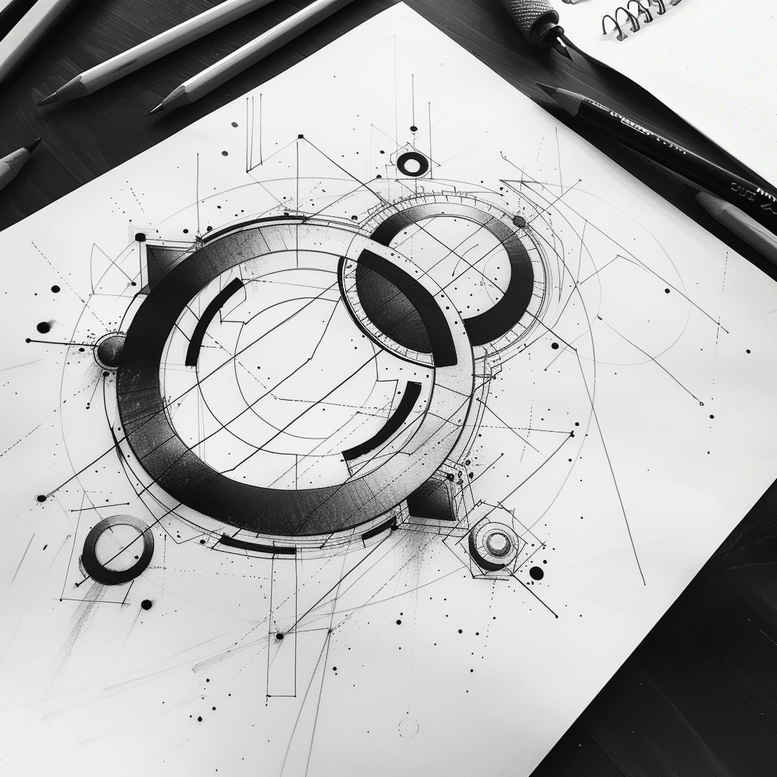 geometric tattoo design ideas bold blacks celestial for inner arm