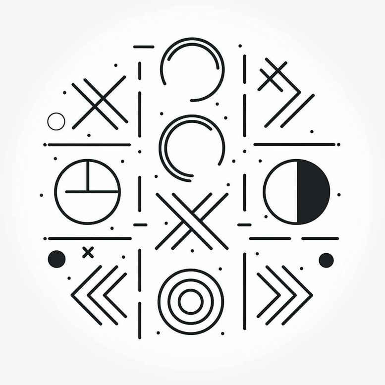 geometric tattoo design ideas facet effect celestial stands for courage