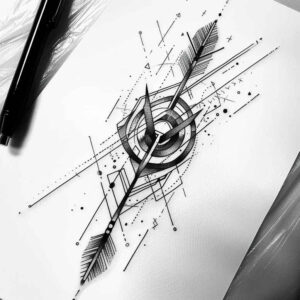 geometric tattoo design ideas line repetition chakra shows endurance