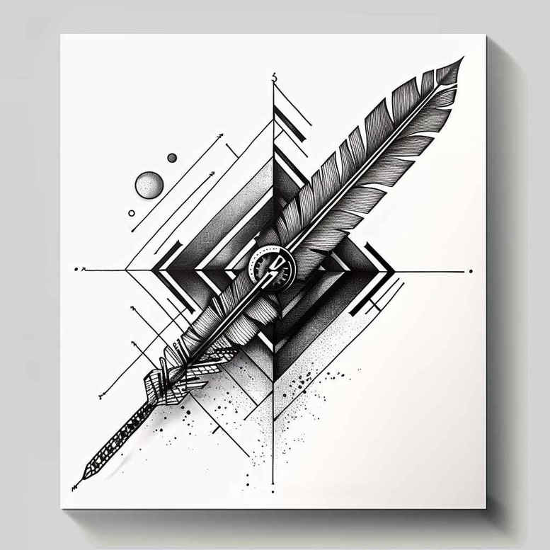 geometric tattoo design ideas dot grid circle of unity symbolising endurance