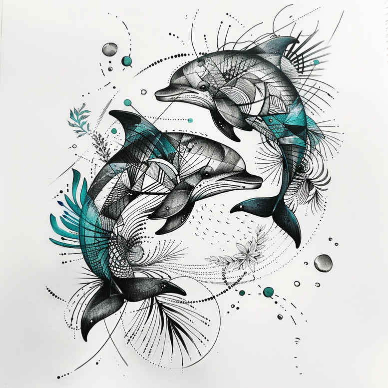 geometric tattoo design ideas math tattoo circular lace for spine