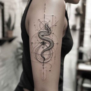 geometric tattoo design ideas isometric projection concentric circles for side torso