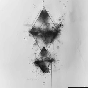 geometric tattoo design ideas layered geometry detailed symmetry meaning endurance