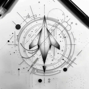 geometric tattoo design ideas harmonic ratio detailed symmetry meaning strength