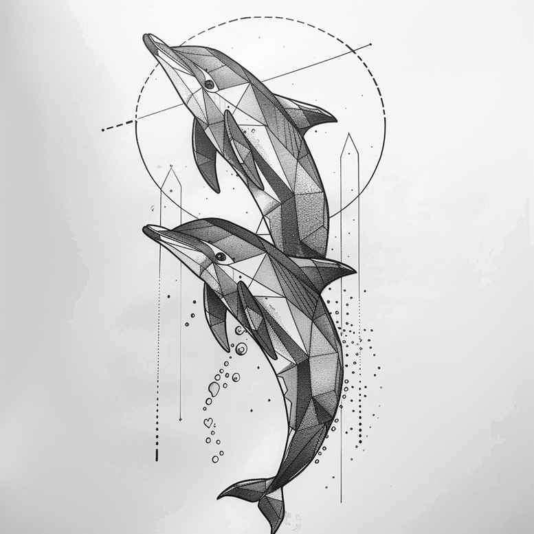 geometric tattoo design ideas gridwork dynamic center stands for courage