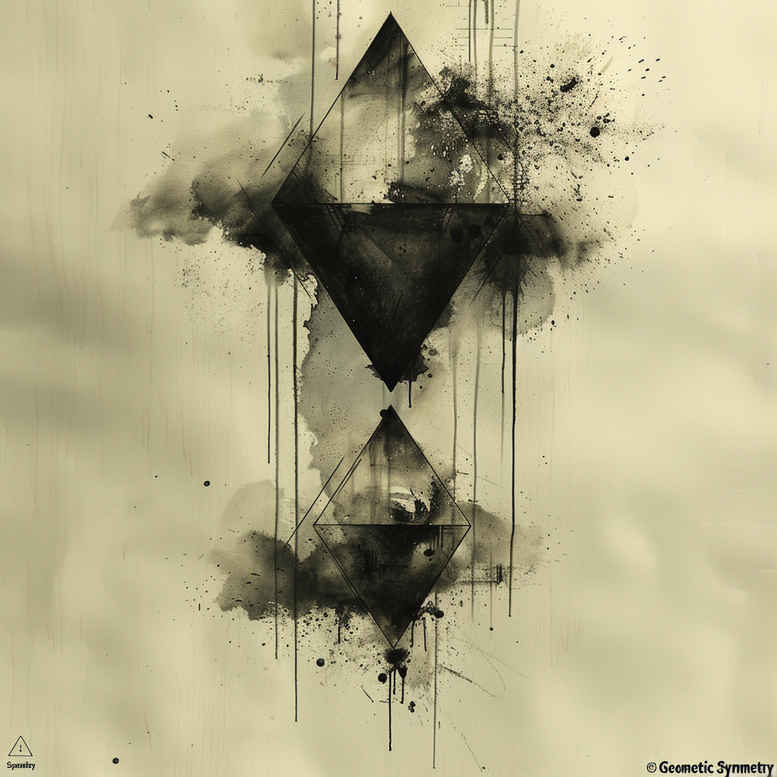 geometric tattoo design ideas geometric weave fine line for hip