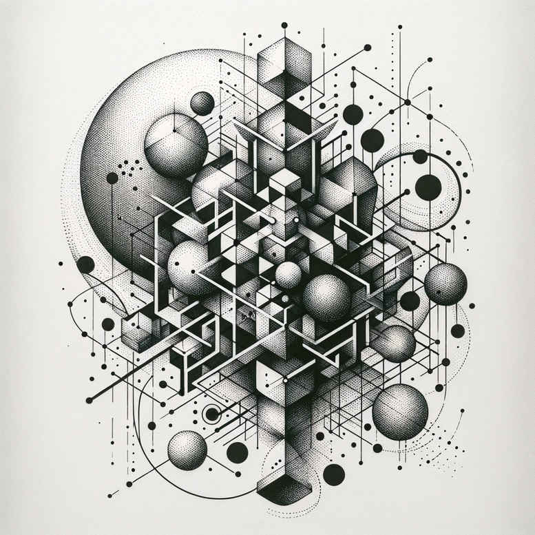geometric tattoo design ideas diamond shape fine line for outer arm