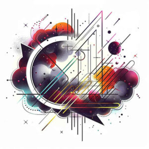 geometric tattoo design ideas symmetrical fine line shows resilience