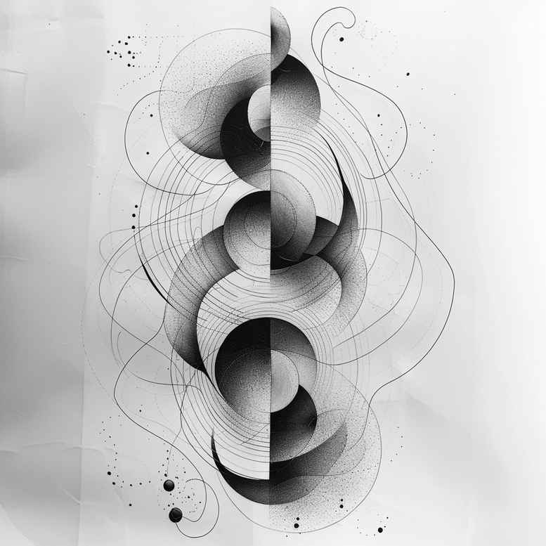 geometric tattoo design ideas circular motif geometric lace stands for endurance