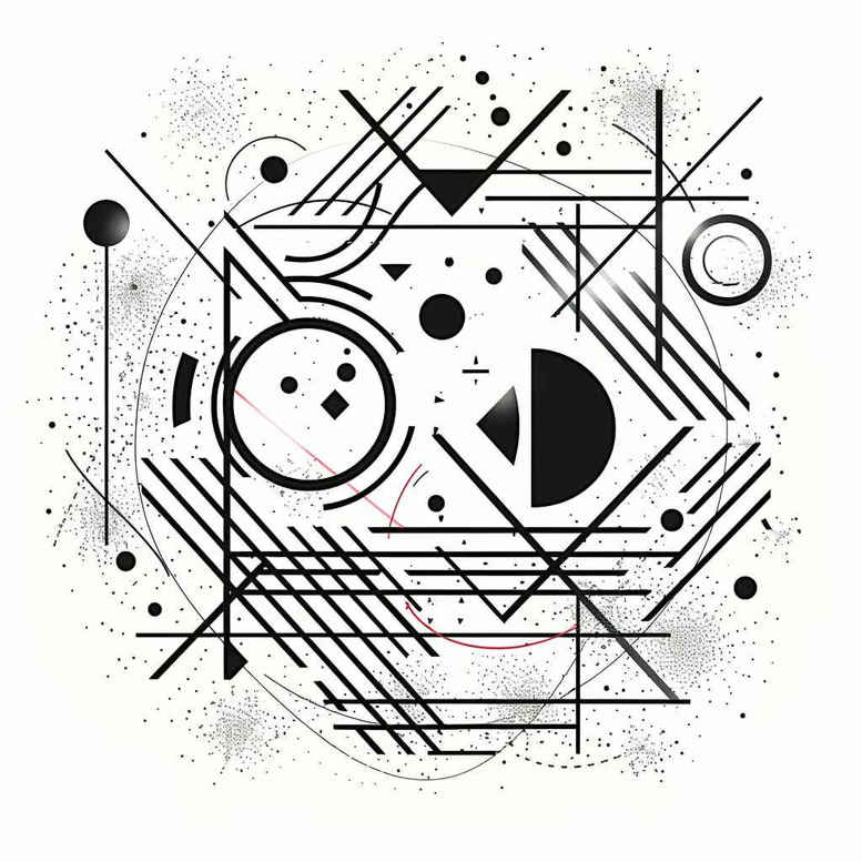 geometric tattoo design ideas twin lines holy pattern for abdomen