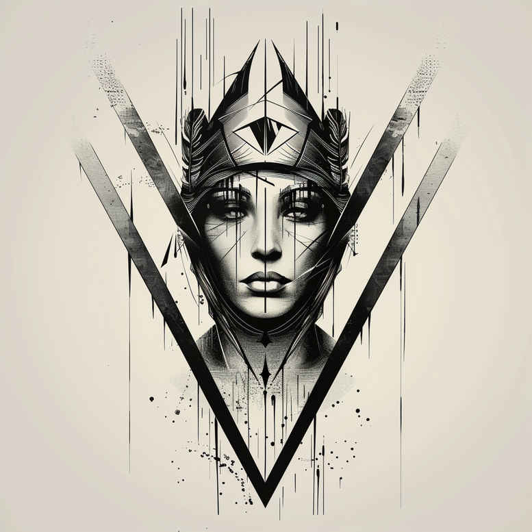 geometric tattoo design ideas geometric weave holy pattern for knee