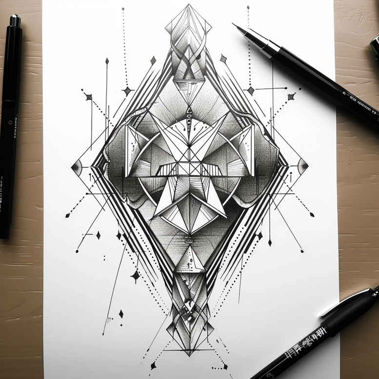 geometric tattoo design ideas mandala holy pattern shows resilience