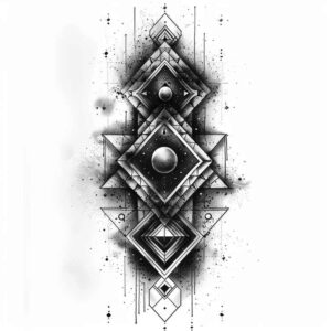 geometric tattoo design ideas tessellation infinite pattern strength and power