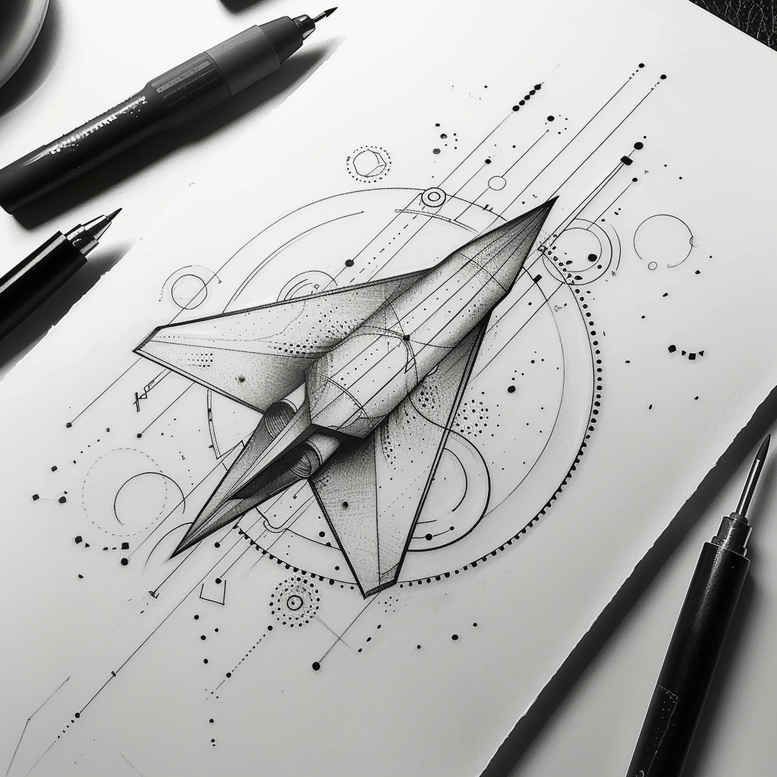 geometric tattoo design ideas spiral array infinity motif resilience and power
