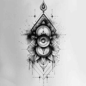 geometric tattoo design ideas math inspired infinity motif stands for perseverance