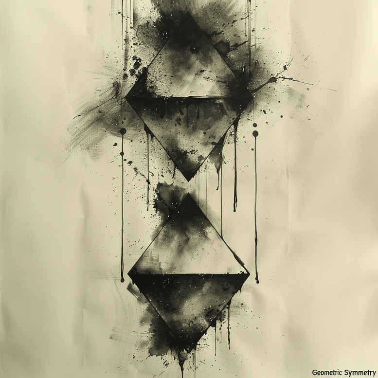geometric tattoo design ideas nested shapes kaleidoscope for triceps