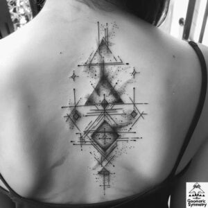 geometric tattoo design ideas abstract geometry kaleidoscope resilience and power