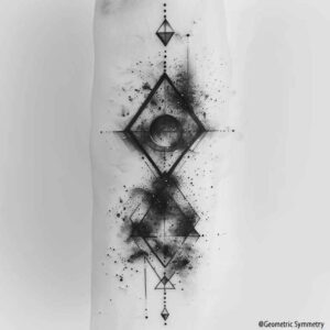 geometric tattoo design ideas geometric mandala grid for back shoulder