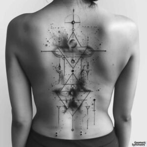 geometric tattoo design ideas geometric texture mandala grid for upper arm