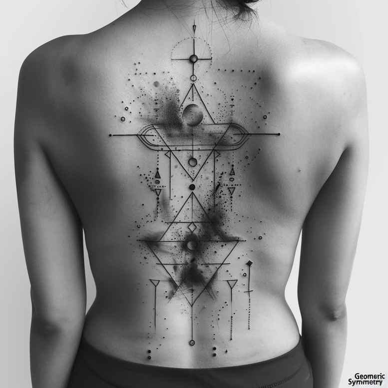 geometric tattoo design ideas geometric texture mandala grid for upper arm