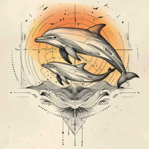 geometric tattoo design ideas pyramid mystic for knee