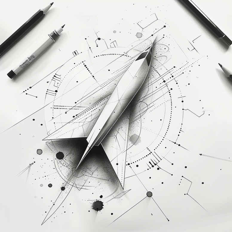 geometric tattoo design ideas intersecting lines orderly for outer arm