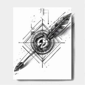 geometric tattoo design ideas spiral orderly symbol of courage