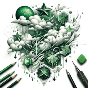 geometric tattoo design ideas minimal geometry ornamental for lower thigh