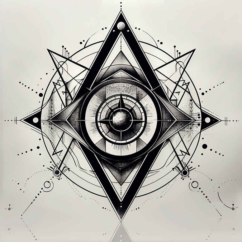 geometric tattoo design ideas hexagon ornamental mandala stands for perseverance