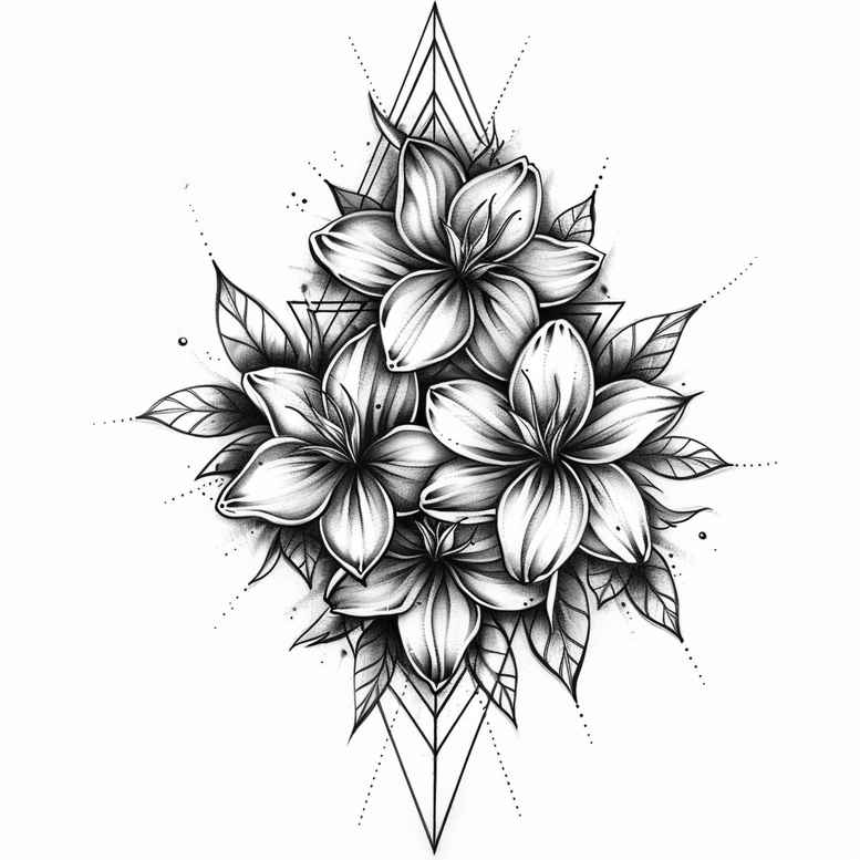 geometric tattoo design ideas traditional flash ornamental web embodying endurance