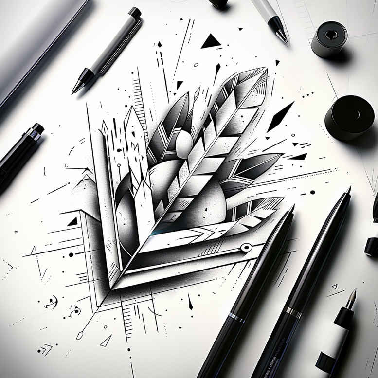 geometric tattoo design ideas geometric split ornamental web for hand